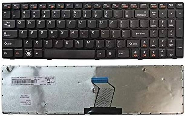 SOLUTIONS-365 COMPATIBLE LAPTOP KEYBOARD FOR LenovoIdeapad G570 WITHOUT BACKLIT BLACK US Internal Laptop-size Laptop Keyboard Compatible with Desktop, Laptop, Mac