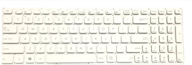 SOLUTIONS-365 COMPATIBLE LAPTOP KEYBOARD FOR X541 WITHOUT BACKLIT WHITE US Internal Laptop-size Laptop Keyboard Compatible with Desktop, Laptop, Mac