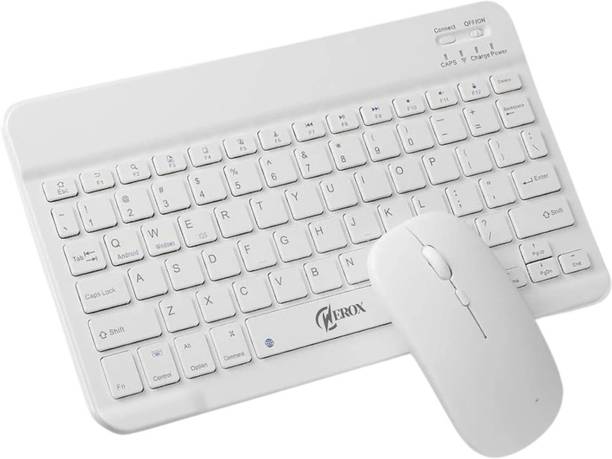 WEROX NB13 Bluetooth Keyboard and Mouse Combo Rechargeable Portable Wireless, Bluetooth Handheld Laptop Keyboard Compatible with Desktop, iPad, Laptop, Tablet
