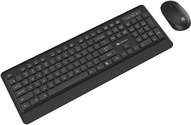 Portronics POR-1658 / Key5 / Silent Mouse & Combo Wireless Standard Laptop Keyboard Compatible with Desktop, Laptop, Mac multimedia_keys,Key5 Combo