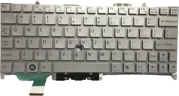 SOLUTIONS-365 COMPATIBLE LAPTOP KEYBOARD FOR SONY VGN-P WITHOUT BACKLIT SILVER US Internal Laptop-size Laptop Keyboard Compatible with Desktop, Laptop, Mac