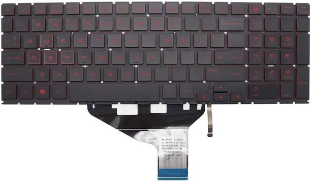 SOLUTIONS-365 COMPATIBLE KEYBOARD FOR HP Omen 15-DC 15-DH WITH RED BACKLIT BLACK US Internal Laptop-size Laptop Keyboard Compatible with Desktop, Laptop, Mac