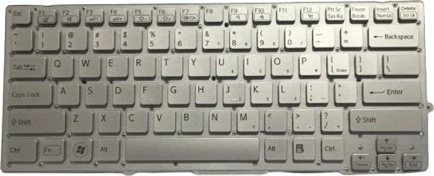 SOLUTIONS-365 COMPATIBLE LAPTOP KEYBOARD FOR VPC-SB WITHOUT BACKLIT SILVER US Internal Laptop-size Laptop Keyboard Compatible with Desktop, Laptop, Mac
