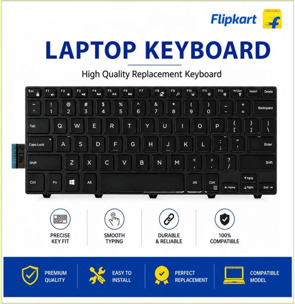 ULTRAZONE Keyboard for Inspiron 5442, 3458, 3441, 3467, 5468, 3462, 3468, 3476_19 Internal Standard Laptop Keyboard Compatible with Desktop, Laptop, Mac