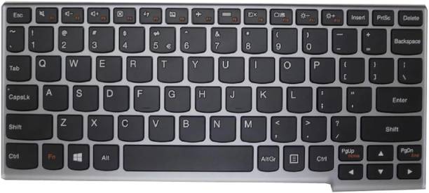 SOLUTIONS-365 Compatible laptop keyboard for lenovo S210T ST1V S210 with silver frame Internal Laptop-size Laptop Keyboard