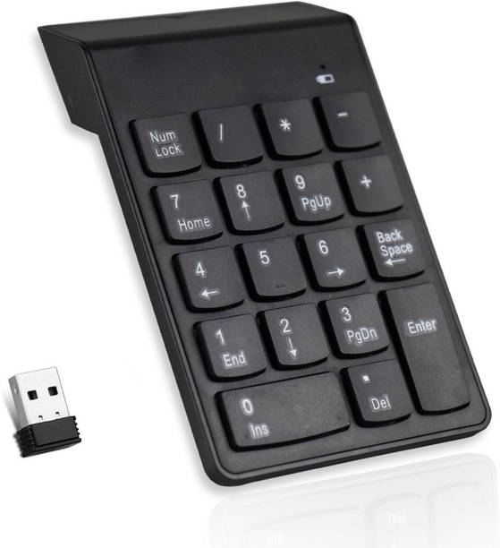 FlexiKeys 18 Keys Mini Numeric Keypad USB Wireless Mechanical Numpad-IX33 Wireless Handheld Desktop Keyboard Compatible with Desktop