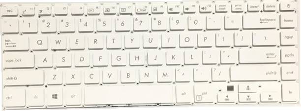 SOLUTIONS-365 COMPATIBLE LAPTOP KEYBOARD FOR X510UA WITHOUT BACKLIT WHITE US Internal Laptop-size Laptop Keyboard Compatible with Desktop, Laptop, Mac