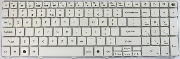 SOLUTIONS-365 ACER 5738 WITHOUT BACKLIT WHITE US Internal Laptop-size Laptop Keyboard Compatible with Desktop, Laptop, Mac