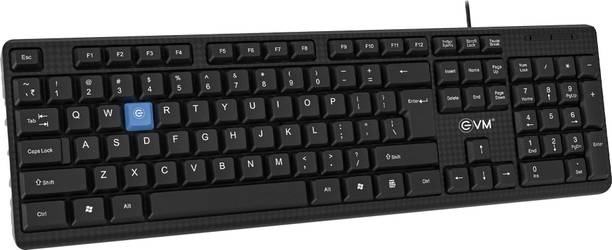 EVM WDK-216 Wired USB Standard Laptop Keyboard Compatible with Desktop, Laptop, Mac