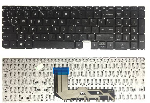 SOLUTIONS-365 COMPATIBLE HP 17-CG WITHOUT BACKLIT BLACK US Internal Laptop-size Laptop Keyboard Compatible with Desktop, Laptop, Mac