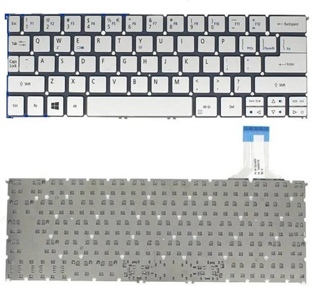 SOLUTIONS-365 ACER P3-171 SILVER WITHOUT BACKLIT BLACK US Internal Laptop-size Laptop Keyboard Compatible with Desktop, Laptop, Mac