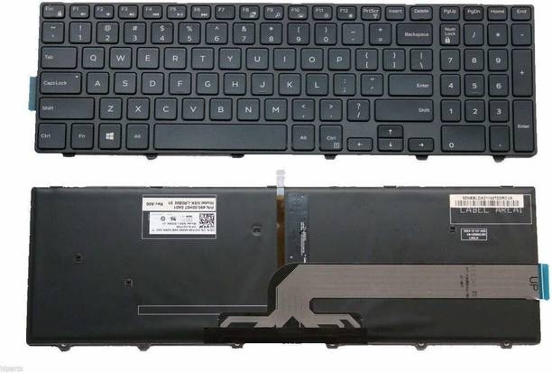 TechSio Inspiron 3000 Series 15 3542 with Backlit Internal Laptop-size Laptop Keyboard Compatible with Desktop, Laptop, Mac