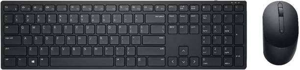 DELL KM5221W/Slim, Multi-Device Combo with Mouse Wireless, Bluetooth Standard Laptop Keyboard Compatible with Desktop, Laptop, Mac with 12 Programmable Keys & 3 Button Optical Mouse, Spill-Resistant Keys