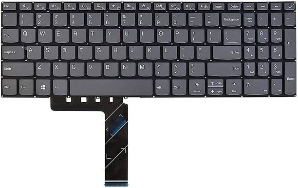SellZone Keyboard for Lenovo S145-15AST Laptop (in Grey Clour and with ON Off Key) Internal Laptop-size Laptop Keyboard Compatible with Desktop, Laptop, Mac