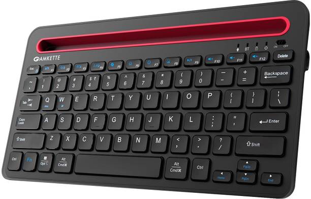 AMKETTE Optimus Pro 4 In 1 Bluetooth, Wireless Standard Laptop Keyboard Compatible with Desktop, Laptop, Tablet, iPad, Mac