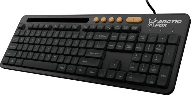 Arctic Fox KB631 Wired Keyboard Wired USB Standard Laptop Keyboard Compatible with Desktop, Laptop, Mac, Tablet