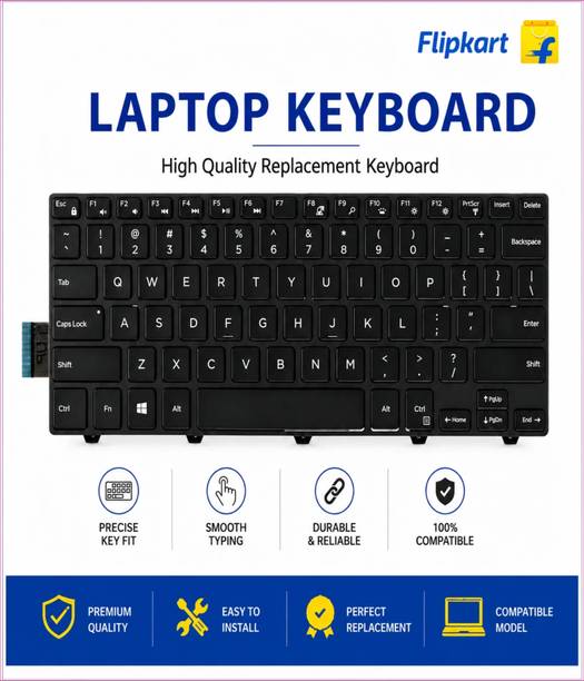ULTRAZONE Keyboard for Inspiron 5442, 3458, 3441, 3467, 5468, 3462, 3468, 3476_01 Internal Standard Laptop Keyboard Compatible with Desktop, Laptop, Mac