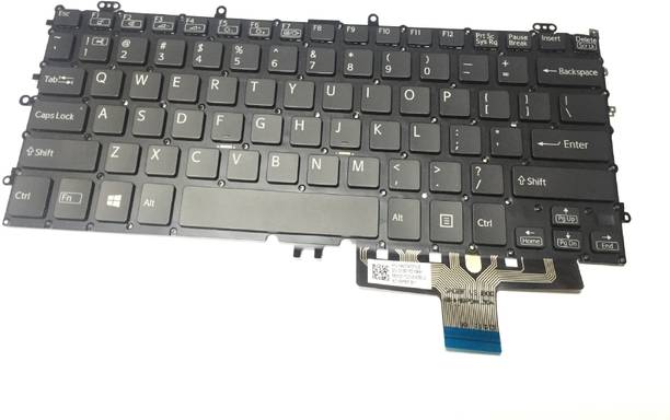 SOLUTIONS-365 Compatible laptop keyboard for Sony Vaio SVF11 Internal Laptop-size Laptop Keyboard Compatible with Desktop, Laptop, Mac
