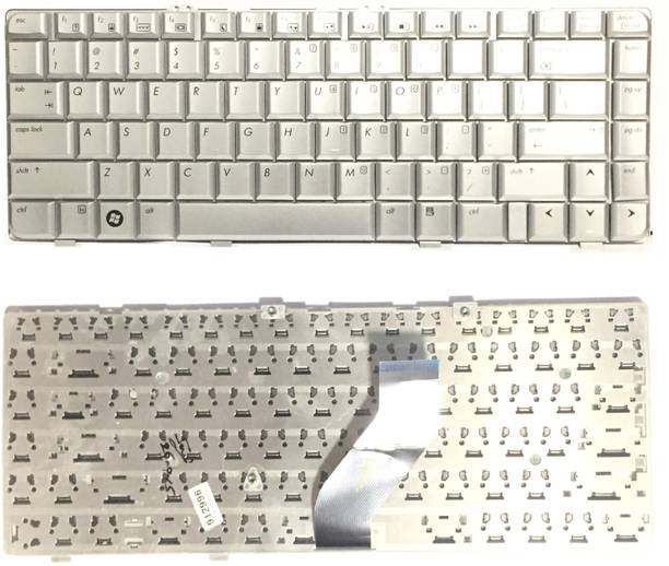 SOLUTIONS-365 COMPATIBLE HP PAVILION DV6000 WITHOUT BACKLIT SILVER US Internal Laptop-size Laptop Keyboard Compatible with Desktop, Laptop, Mac