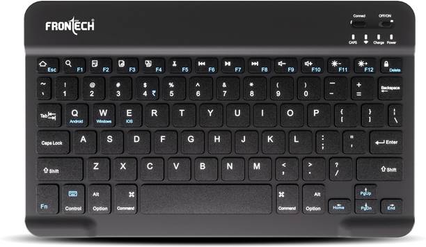 Frontech FT-1603A Bluetooth Standard Multi-device Keyboard Compatible with Laptop