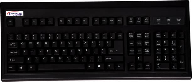 RITCOMP 2299 Wired USB Standard Multi-device Keyboard Compatible with Desktop, Laptop