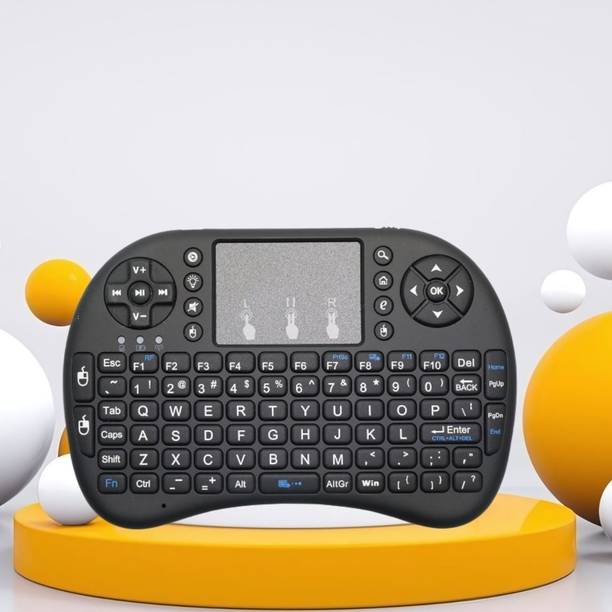 FRONY Bluetooth Wireless Keyboard with Slim & Portable Easy-Switch, TV & Laptop F245 Wireless Thumb-size Multi-device Keyboard