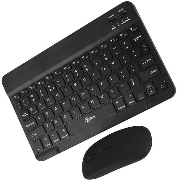 WEROX BT keyboard and compact Bluetooth mouse provide a comfortable typing Wireless, Bluetooth Handheld Laptop Keyboard Compatible with Desktop, iPad, Laptop, Tablet
