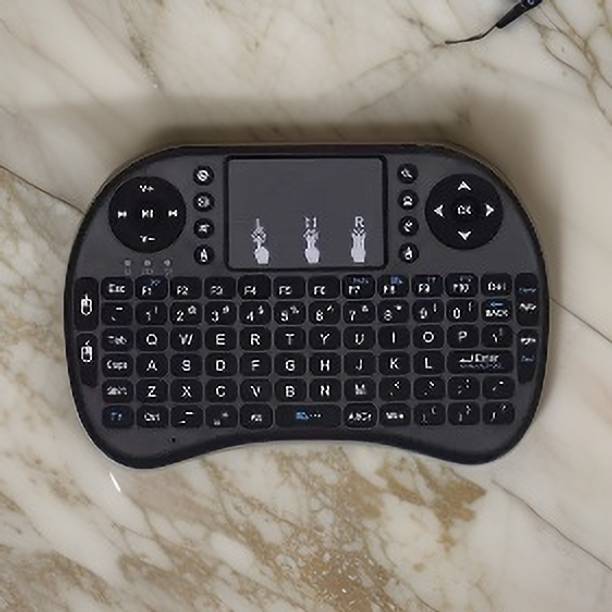 GUGGU E66_Hard key Mini Home Theater Keyboard: Touchpad Included Smart Connector Handheld Multi-device Keyboard Compatible with Desktop, Laptop, Mac