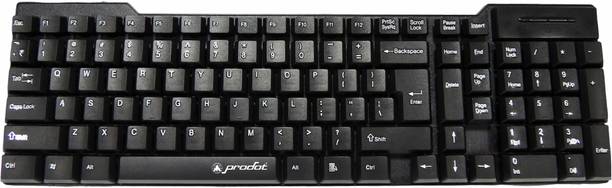 PRODOT QWERTY Keyboard with Low Profile Keys for Windows, Mac, PC, Laptop (KB-Alive) Wired USB Standard Multi-device Keyboard Compatible with Desktop, Laptop, Mac stand support,KB-Alive