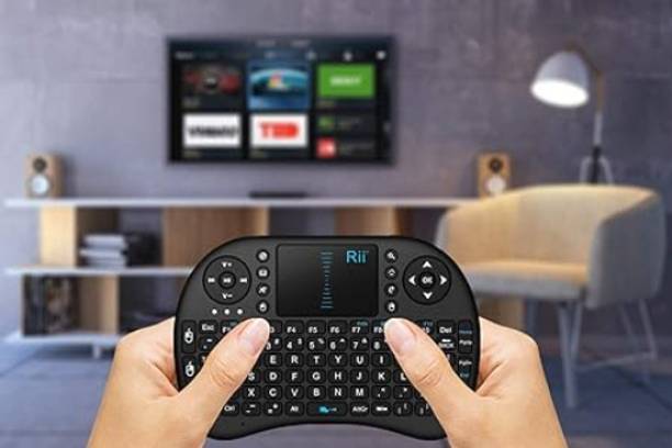 GUGGU BGF_878A_hard Keyboard with Backlight Touchpad Mouse, Mini Wireless Keyboard Wired USB Thumb-size Multi-device Keyboard Compatible with Desktop, Laptop, Mac