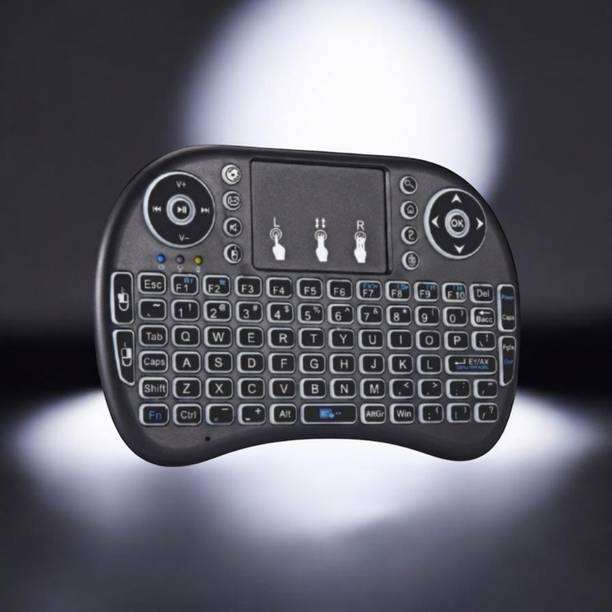 DAKSHWAY Mini Wireless Keyboard Touchpad Mouse Combo BK2706 Bluetooth Handheld Multi-device Keyboard Compatible with Laptop