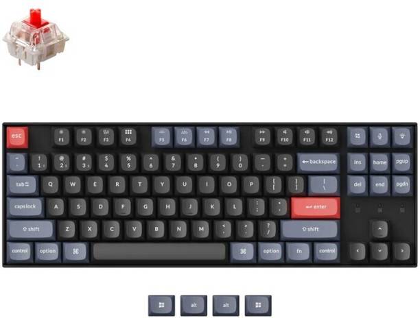 Keychron K8 Pro Wireless Mechanical Keyboard | 80% Layout ,White Backlit Keyboard Bluetooth Standard Multi-device Keyboard Compatible with Desktop, Laptop, Mac , with gaming mode ,stand support,multimedia_keys,Keychron K2 Pro Wireless Mechanical Keyboard (Version 2) Hot- Swapable ABS Plastic Frame,75% Standard Keyboard, White Backlight, Gateron G Pro Switch