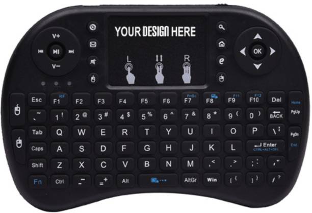 GUGGU Qwx_1451_Mini Wireless Keyboard with Touchpad Mouse, 2.4ghz Smart Connector Bluetooth Handheld Multi-device Keyboard Compatible with Desktop, Laptop, Mac