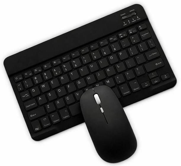 VOOCME 3 DPI Upto 1200 DPI, 78 Keys Anti Slip Back, Ultra Thin Design for Tablet etc... Bluetooth, Wireless Laptop-size Laptop Keyboard Compatible with Laptop, Tablet, iPad