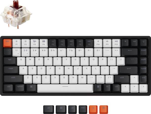 Keychron K2 Wireless Aluminum Hot-swappable Mechanical Keyboard Bluetooth, Wired USB, Wireless Laptop-size Multi-device Keyboard Compatible with Desktop, Laptop, Mac