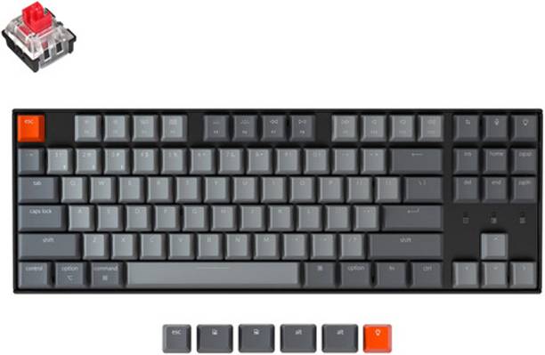 Keychron K8 Wireless Mechanical Keyboard | RGB | Plastic frame | TKL Wired USB, Wired USB, Wireless Tenkeyless Multi-device Keyboard Compatible with Desktop, Laptop, Mac