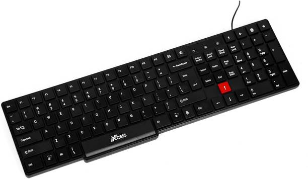 TECH & FUTURE Wired USB Standard Multi-device Keyboard Compatible with Desktop, Laptop, Mac Wired USB Standard Multi-device Keyboard Compatible with Desktop, Laptop, Mac