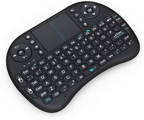 GUGGU BGF_871A_hard Keyboard with Backlight Touchpad Mouse, Mini Wireless Keyboard Wired USB Thumb-size Multi-device Keyboard Compatible with Desktop, Laptop, Mac