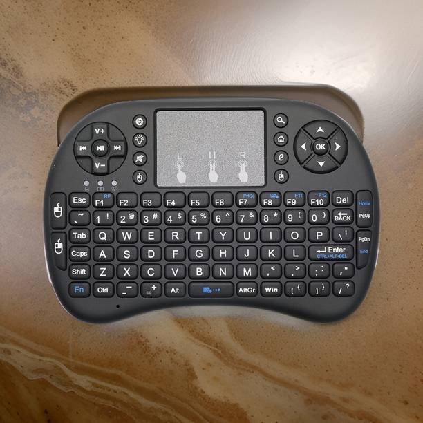 Clairbell C52_Hard key Mini Home Theater Keyboard: Touchpad Included Smart Connector Handheld Multi-device Keyboard Compatible with Desktop, Laptop, Mac