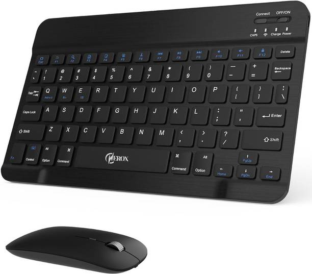 WEROX Ultra-Slim Bluetooth Keyboard, Wireless Portable for iPad, iPhone, Android Wireless, Bluetooth Handheld Laptop Keyboard Compatible with Desktop, iPad, Laptop, Tablet