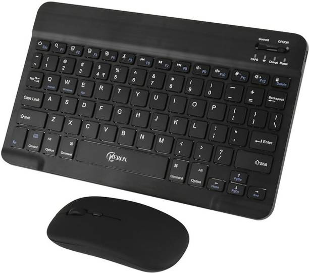 WEROX Bluetooth Keyboard and Mouse Combo Ultra-Slim Wireless Keyboard Mouse Set Wireless, Bluetooth Handheld Laptop Keyboard Compatible with Desktop, iPad, Laptop, Tablet