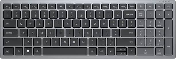 DELL KB740/Compact, Multidevice connectivity with Numeric Keypad Bluetooth Standard Multi-device Keyboard Compatible with Desktop, Laptop, Mac Silent with Scissor Keys and Programmable buttons