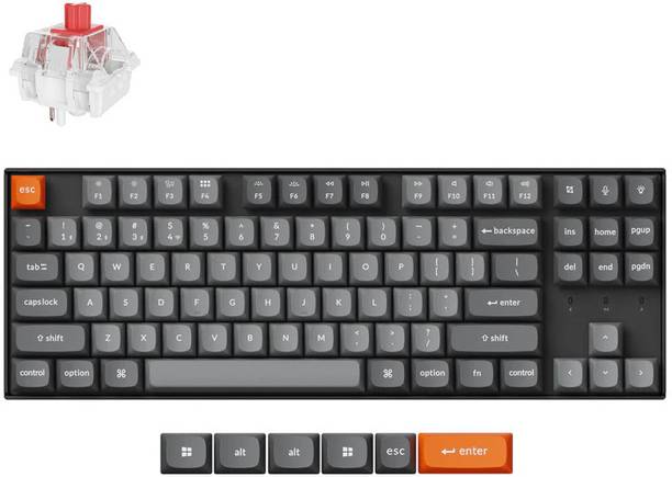 Keychron K8 Max QMK Wireless Mechanical Keyboard / Fully Assembled / RGB Backlight Bluetooth Standard Multi-device Keyboard Compatible with Desktop, Laptop, Mac