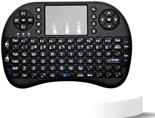 FRONY Bluetooth Wireless Keyboard with Slim & Portable Easy-Switch, TV & Laptop F107 Wireless Thumb-size Multi-device Keyboard