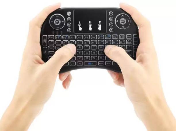 FITUP ® Mini Wireless Keyboard with Touchpad&QWERTY Keyboard, Multi-device Keyboard Wireless Standard Multi-device Keyboard Compatible with Desktop, Laptop, Tablet, iPad, Mac