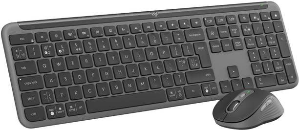 Logitech MK950 Bluetooth Standard Multi-device Keyboard Compatible with Desktop, Laptop, Mac Easy to Use,Plug and Play,Quick, Comfy Durable body
