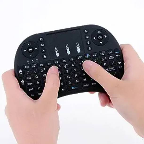 Clairbell BGF_868A_Mini Wireless Keyboard with Light with Attach, Mouse for pc, Tablets Wireless Thumb-size Multi-device Keyboard Compatible with Desktop, Laptop, Mac
