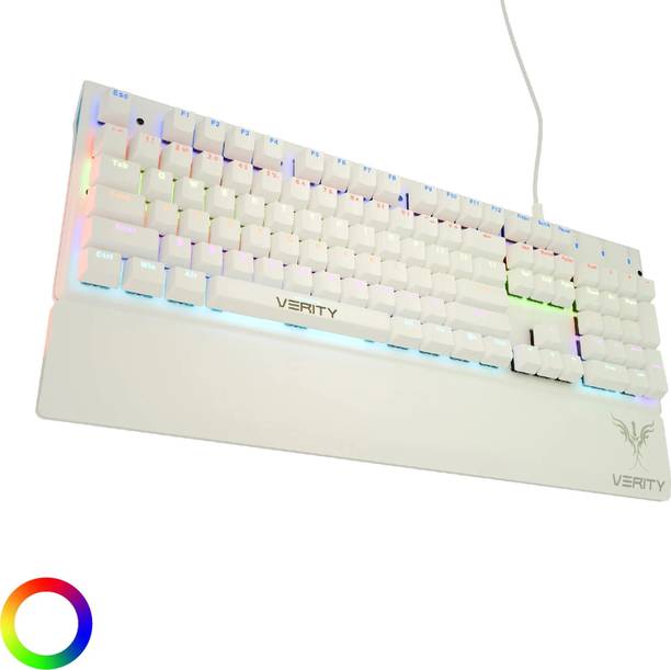 Verity Eclipse RGB Mechanical Keyboard, Smooth Typing Experience & Durable Build Wired USB Standard Multi-device Keyboard Compatible with Desktop, Laptop, Mac