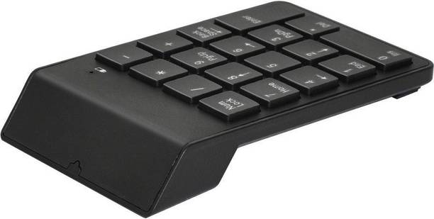 FlexiKeys Wireless Numeric Keypad Slim Mini Number Pad Keyboard 18 Keys-IX10 Wireless Handheld Multi-device Keyboard Compatible with Desktop, Laptop, Mac