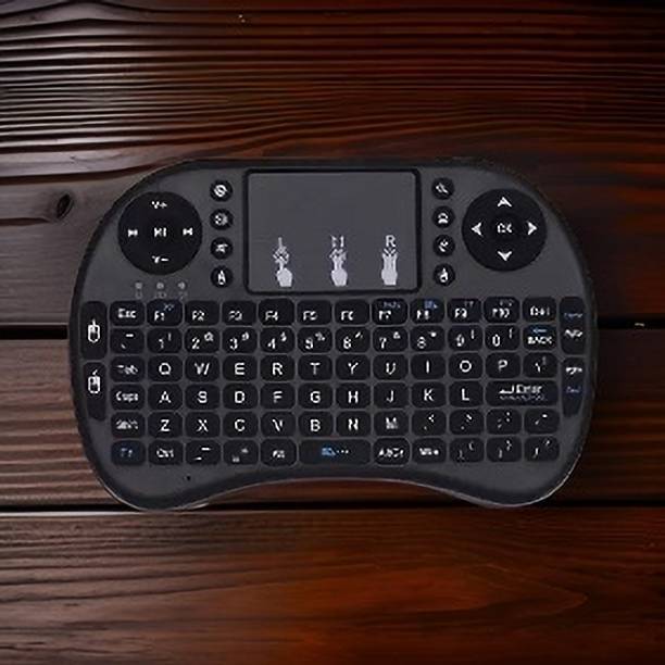 GUGGU Q31_Hard key Mini Home Theater Keyboard: Touchpad Included Smart Connector Handheld Multi-device Keyboard Compatible with Desktop, Laptop, Mac
